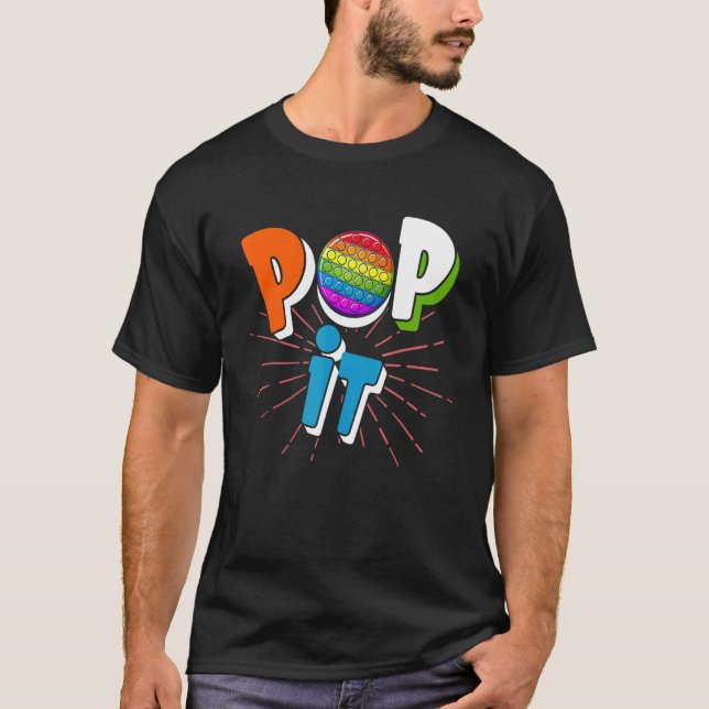 Pop It For Fidget Toy T-Shirt (Front)