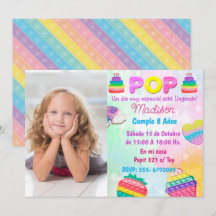 Pop It Girl Invitation