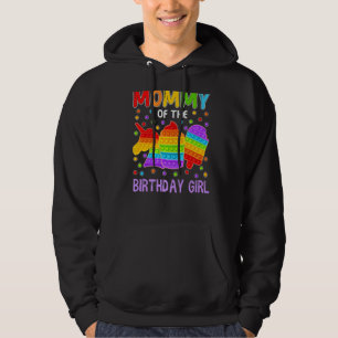 Pop It Mummy Of The Birthday Girl Fidget Kid Famil Hoodie