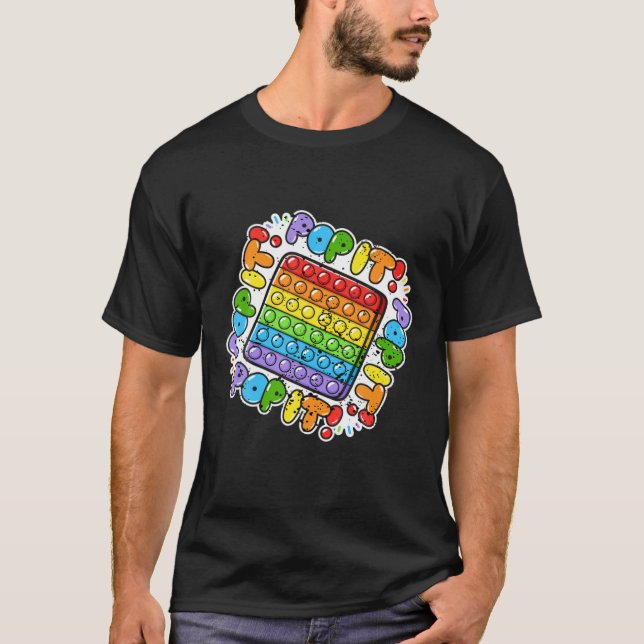 Pop It Toy Funny Vintage T-Shirt (Front)