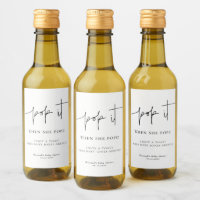 Pop it when she pops Elegant Baby Shower Mini