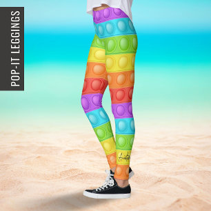 Pop it with your NAME elegant colourful sport yoga Leggings