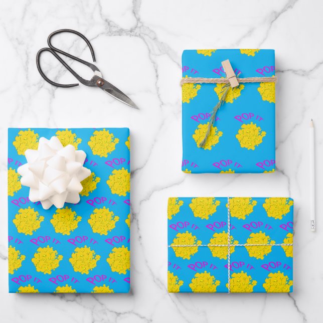 Pop it Wrapping paper (Front)