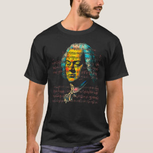 Pop Johann Sebastian Bach Music Composer Piano T-Shirt