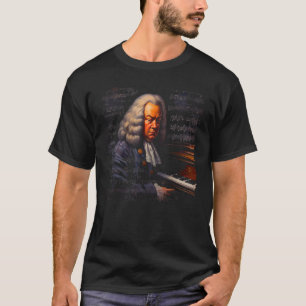 Pop Johann Sebastian Bach Music Piano Pianist T-Shirt