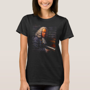 Pop Johann Sebastian Bach Music Piano Pianist T-Shirt