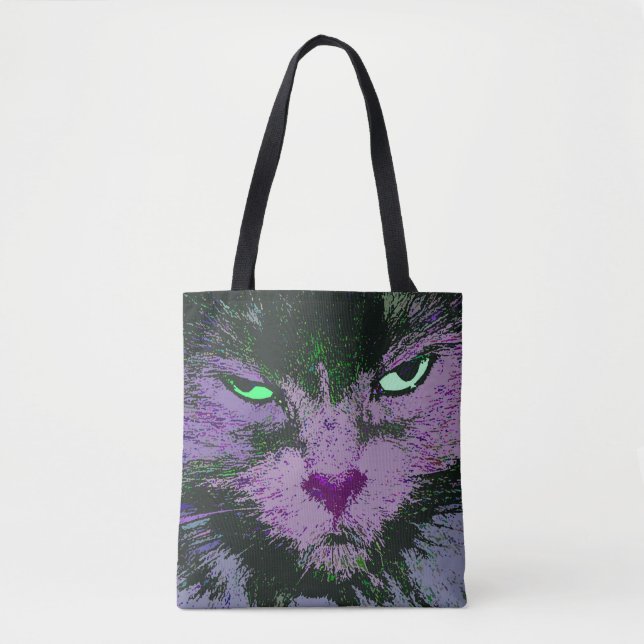 Pop Kitty Pink Tote Bag (Front)