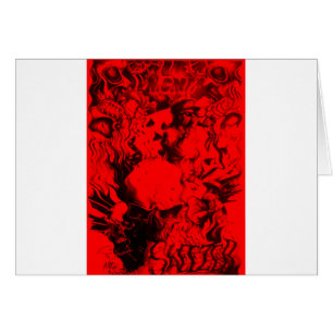 Pop Musician Portraits in Vibrant Red Colours Art 