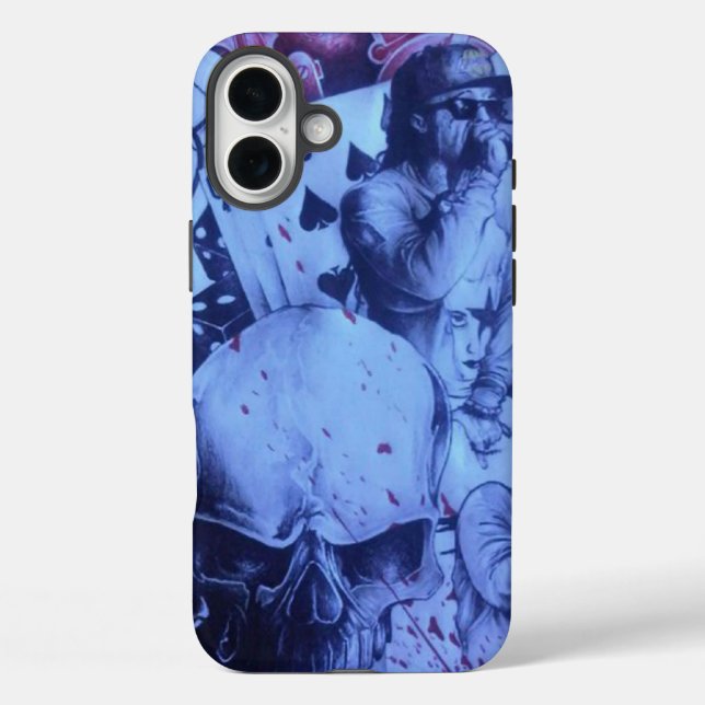 Pop Musicians | Vibrant Blue & Purple Abstract Art Case-Mate iPhone Case (Back)