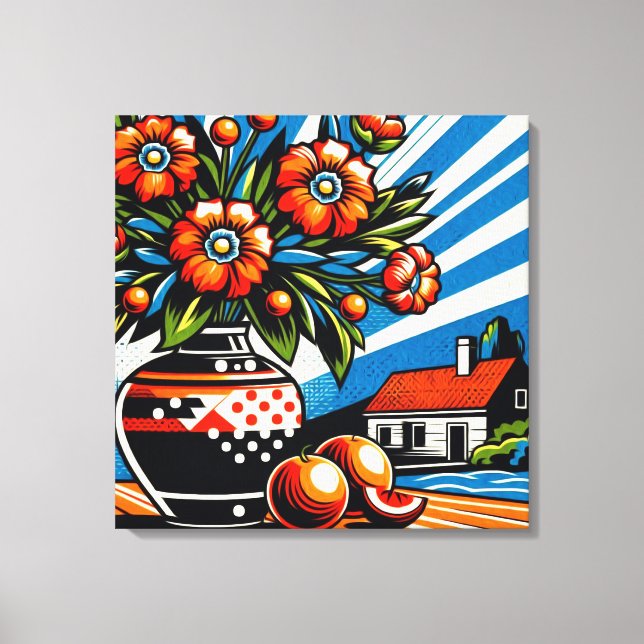 Pop Of Color Canvas Print (Front)