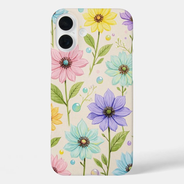 Pop of Colour: Vibrant Abstract iPhone Case (Back)