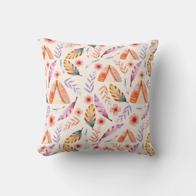 Pop of Joy Throw Pillow (Front)