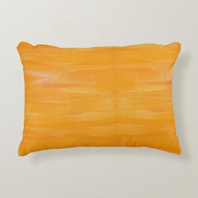 Pop Of Orange  Decorative Cushion (Front)