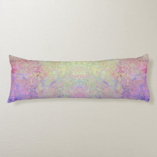Pop of Pastel Colourful Alcohol Ink Abstract Body Cushion