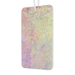 Pop of Pastel Colourful Alcohol Ink Abstract Car Air Freshener