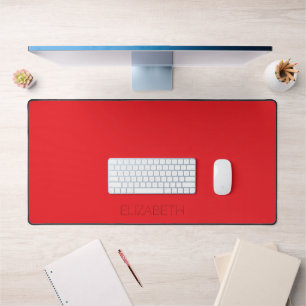 Pop of Red Personalised Desk Mat