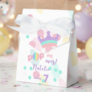 Pop on over! Pastel pop it birthday kid Favour Box