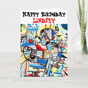 Pop painting  card