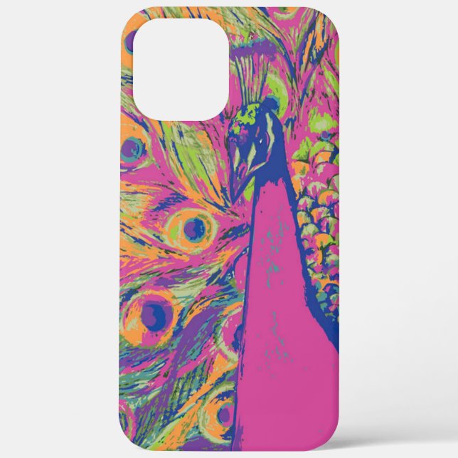 Pop Peacock Case-Mate iPhone Case (Back)