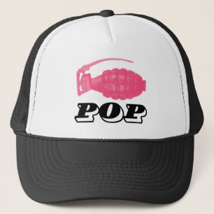 Pop Pink Grenade Trucker Hat