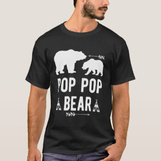 Pop Pop Bear Arrow Grandpa Bear Gift Grandparents T-Shirt
