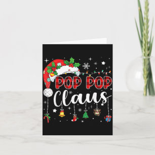 Pop Pop Claus Christmas Matching Family Pyjamas Card