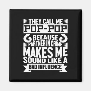 Pop Pop Dad Shirt Valentine Fathers Day Christmas Magnet