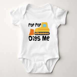 Pop Pop Digs Me Baby Bodysuit