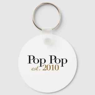 Pop Pop Est 2010 Key Ring
