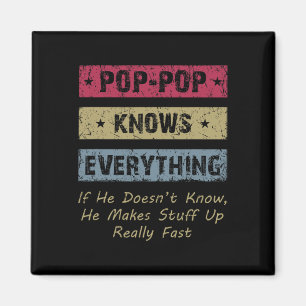 Pop-pop Knows Everything If He Doesn&#; t Know For Magnet