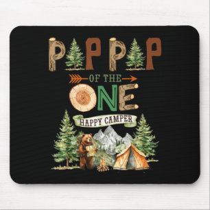 Pop pop of the one happy camper 1st birthday mouse pad