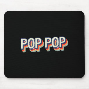 Pop-pop retro vintage classic style grandpa poppop mouse pad