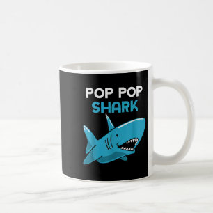 Pop-pop Shark Funny Family Grandpa Poppop Coffee Mug
