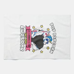 Pop Popcorn 1 Kid Father's Day Pop Pop Unicorn Gra Tea Towel