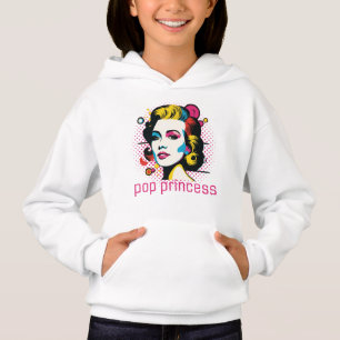 Pop princess, woman face, abstract art face