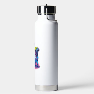 Pop Pugs in Pink Water Bottle