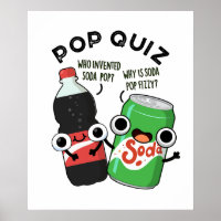 Pop Quiz Funny Soda Pop Pun