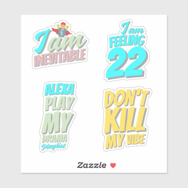 Pop Quotes Sticker  (Sheet)