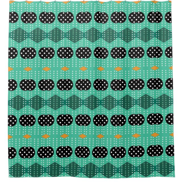 Pop Retro Shower Curtain (Front)