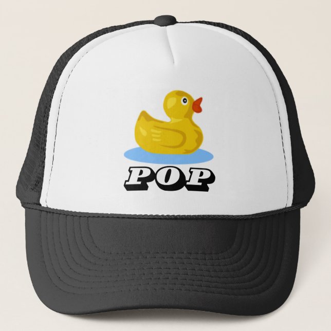 Pop Rubber Duck Trucker Hat (Front)