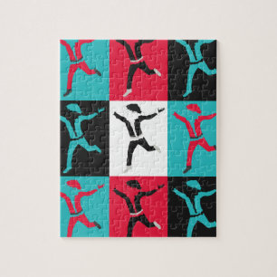 Pop Santa Christmas Art Collection Jigsaw Puzzle