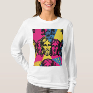🎨 Pop Saviour: Jesus in Warhol-Inspired Vibrance T-Shirt
