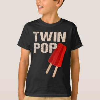 Pop Shirt Gift For Grandpa Twins Dad Fathers Day 