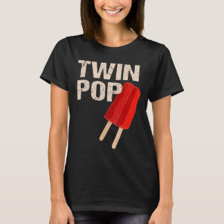 Pop Shirt Gift For Grandpa Twins Dad Fathers Day 