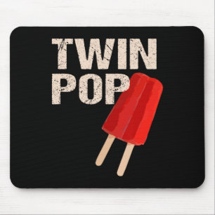 Pop Shirt Gift For Grandpa Twins Dad Fathers Day Mouse Pad