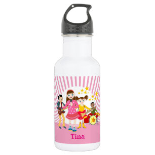 Pop star girl birthday party 532 ml water bottle