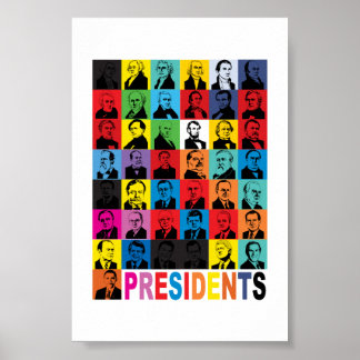 Pop-style Presidents Poster