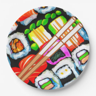 Pop Sushi Paper Plate