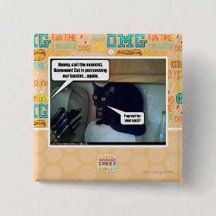 Pop tart for your soul? 15 cm square badge