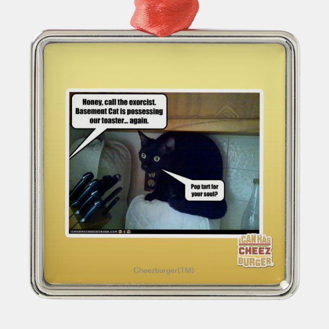 Pop tart for your soul? metal tree decoration (Front)